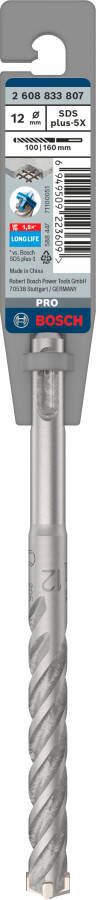 Bosch Accessoires PRO SDS plus-5X hamerboor | 12 x 100 x 160 mm 2608833807