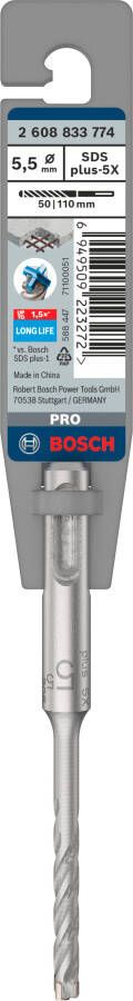 Bosch Accessoires PRO SDS plus-5X hamerboor | 5 |5 x 50 x 110 mm 2608833774