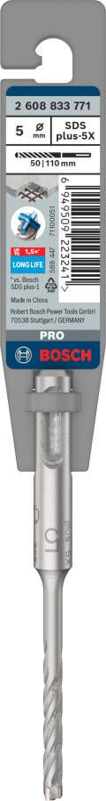 Bosch Accessoires PRO SDS plus-5X hamerboor | 5 x 50 x 110 mm 2608833771