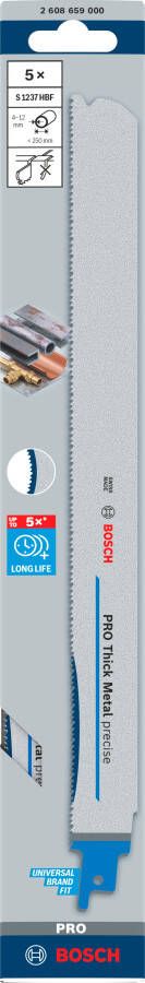 Bosch Accessoires PRO Thick Metal precise S1237HBF zaagblad | 1 |1 x 25 x 300 mm | 5-delig 2608659000