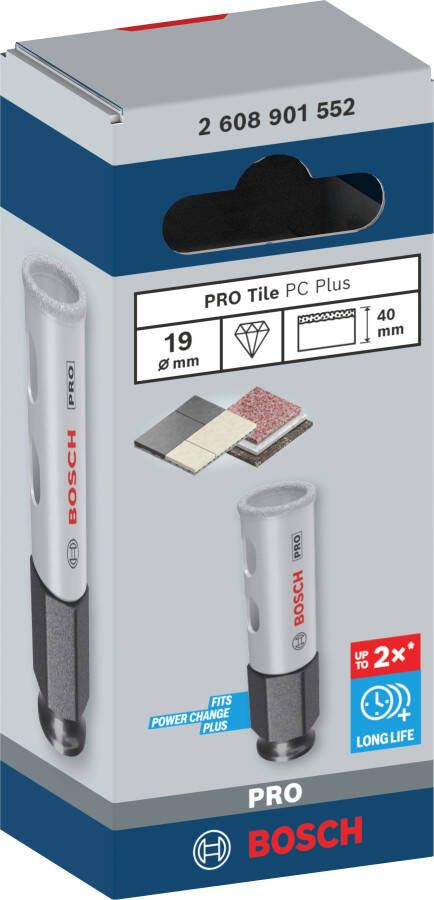 Bosch Accessoires PRO Tile PC Plus gatzaag | 19 mm | HS 2608901552