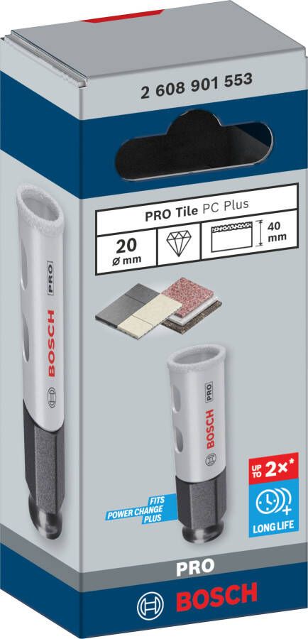 Bosch Accessoires PRO Tile PC Plus gatzaag | 20 mm | HS 2608901553