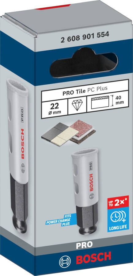 Bosch Accessoires PRO Tile PC Plus gatzaag | 22 mm | HS 2608901554