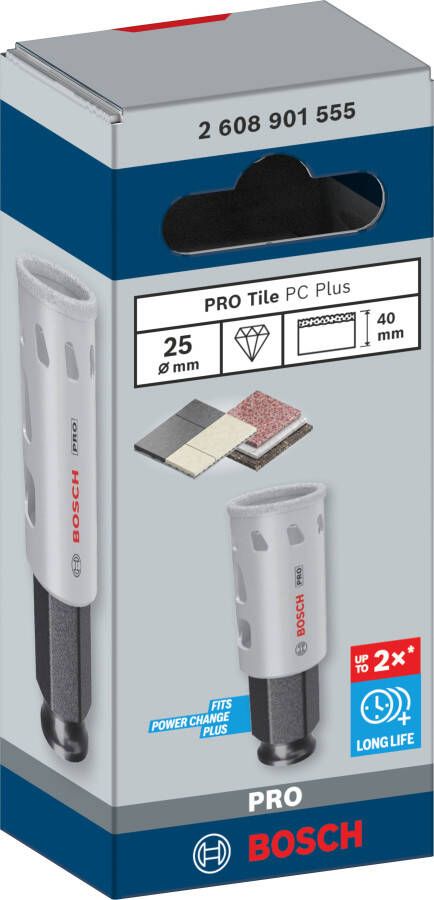 Bosch Accessoires PRO Tile PC Plus gatzaag | 25 mm | HS 2608901555