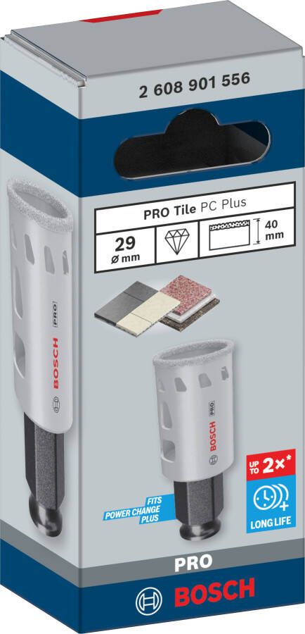 Bosch Accessoires PRO Tile PC Plus gatzaag | 29 mm | HS 2608901556