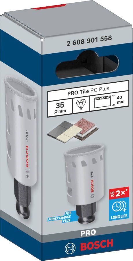 Bosch Accessoires PRO Tile PC Plus gatzaag | 35 mm | HS 2608901558