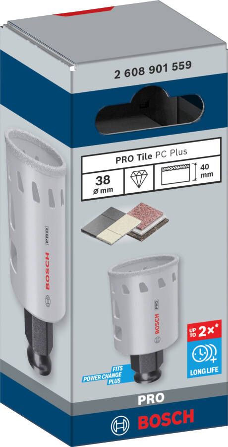 Bosch Accessoires PRO Tile PC Plus gatzaag | 38 mm | HS 2608901559