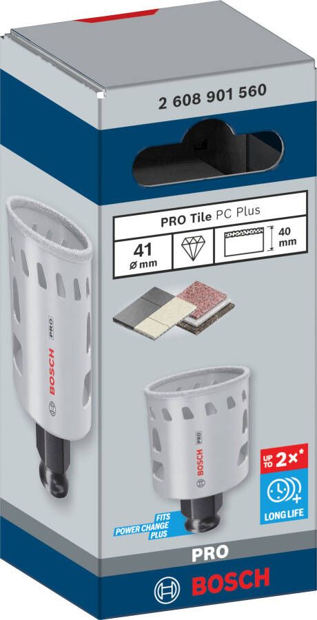 Bosch Accessoires PRO Tile PC Plus gatzaag | 41 mm | HS 2608901560