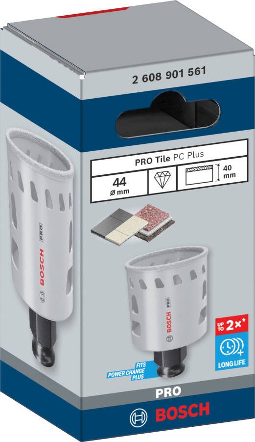 Bosch Accessoires PRO Tile PC Plus gatzaag | 44 mm | HS 2608901561