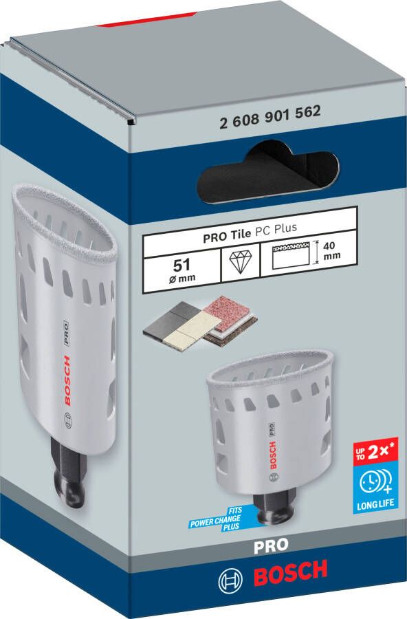 Bosch Accessoires PRO Tile PC Plus gatzaag | 51 mm | HS 2608901562