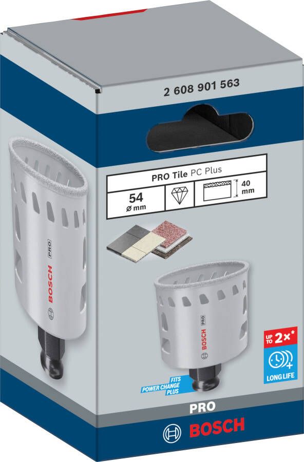 Bosch Accessoires PRO Tile PC Plus gatzaag | 54 mm | HS 2608901563