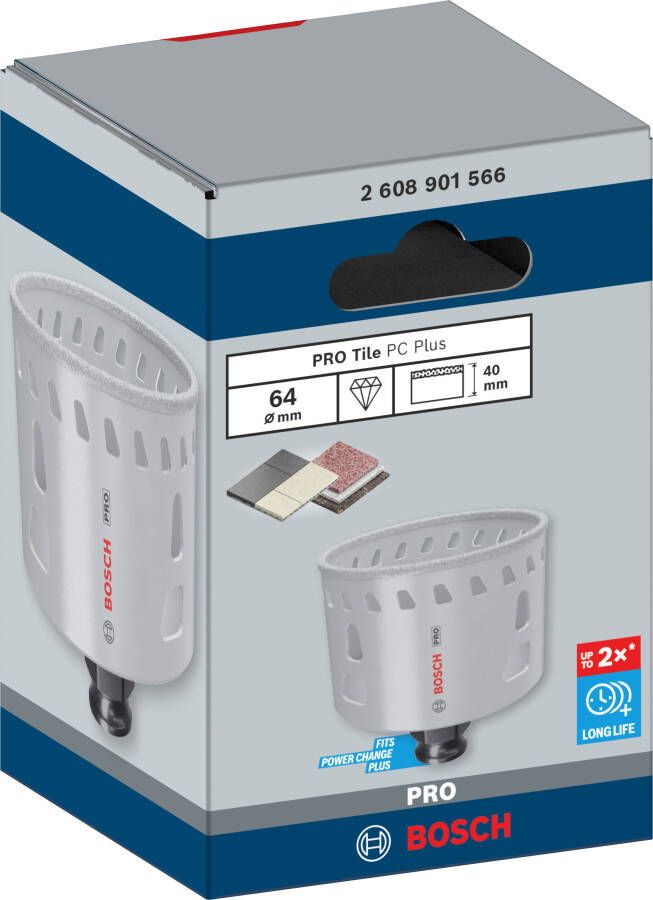 Bosch Accessoires PRO Tile PC Plus gatzaag | 64 mm | HS 2608901566