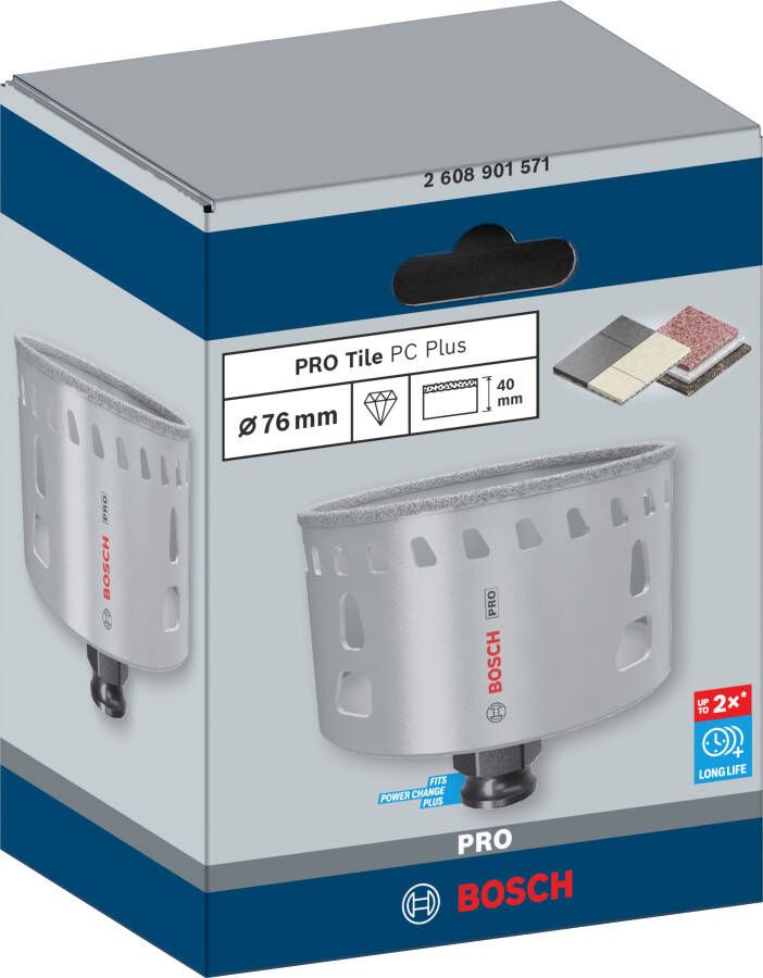 Bosch Accessoires PRO Tile PC Plus gatzaag | 76 mm | HS 2608901571