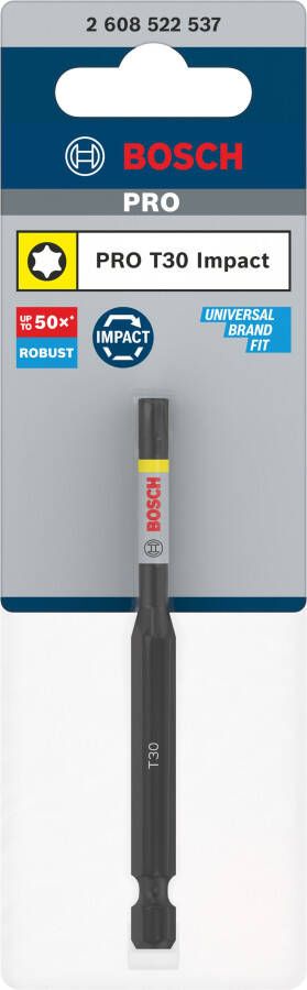 Bosch Accessoires PRO Torx slagschroefbit | T30 | 90 mm 2608522537