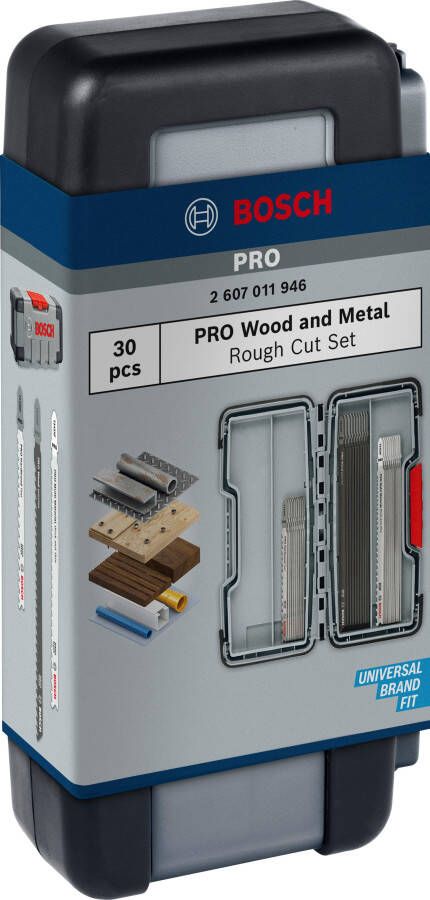 Bosch Accessoires PRO Wood and Metal Rough Cut set | 100 mm | 30-delig 2607011946