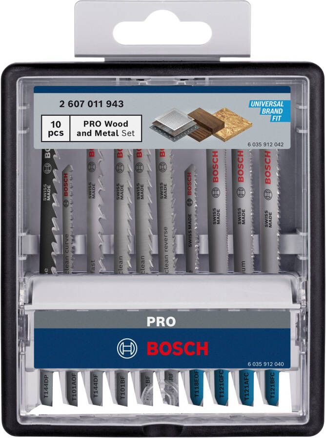 Bosch Accessoires PRO Wood and Metal set | 100 mm | 10 stuks 2607011943