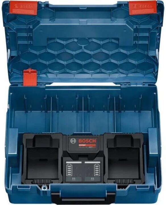 Bosch Blauw EXAL 18V2-320 Accu oplader in L-Boxx 162 1600A02YG5