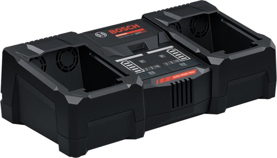Bosch Blauw EXAL 18V2-320 Dubbele Accu snellader 18V | In doos 1600A03T91