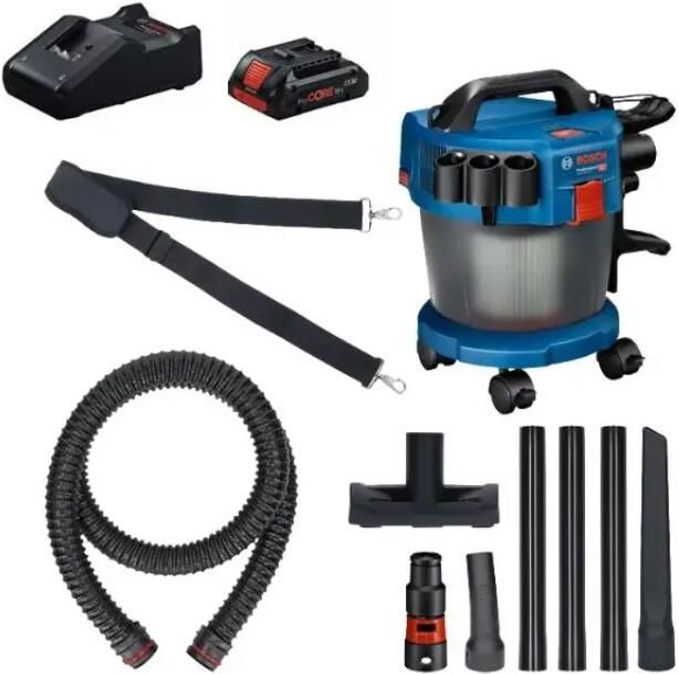 Bosch Blauw GAS 18V-10 L Accu alleszuiger 18V | Nat- en droogzuiger L-klasse | Met ProCORE18V 4 0Ah accu 0615A5007V