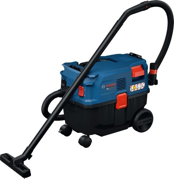 Bosch Blauw GAS12-25LS BE Stofzuiger (Slang 3 1 2x buis vloermondstuk spleetmondstuk machineadapter fleecezak) 06019S31W0