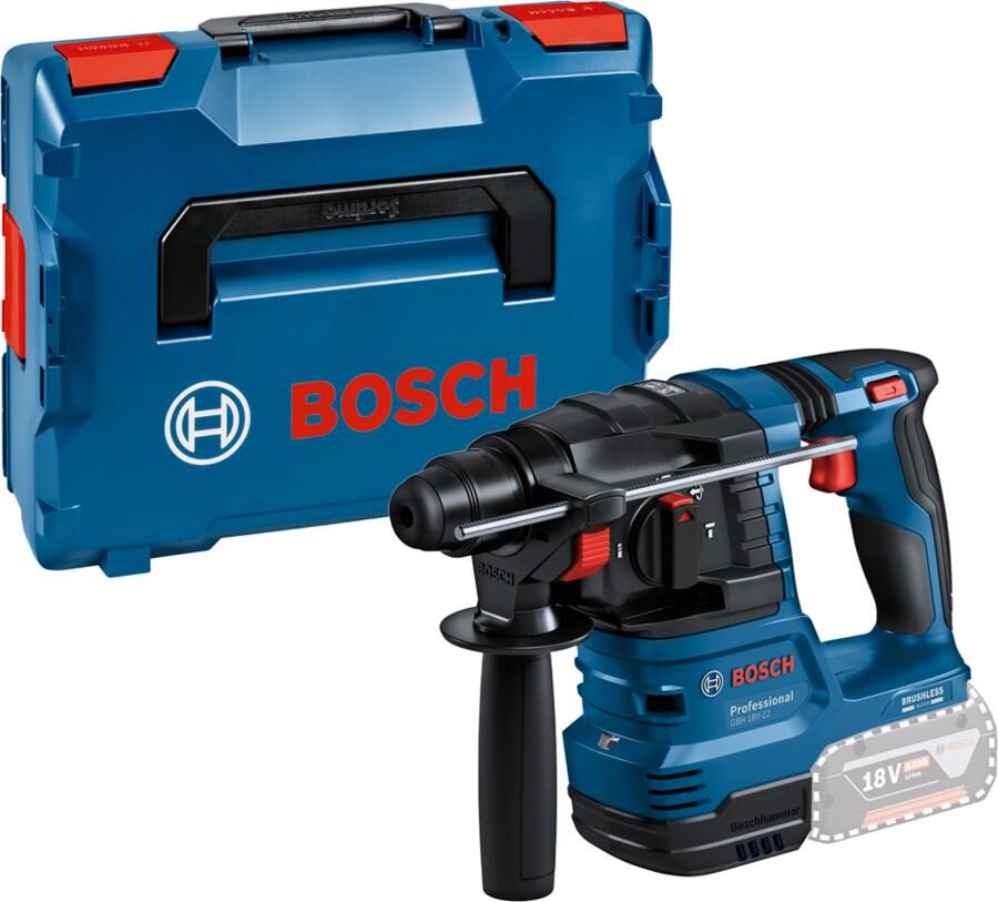 Bosch Blauw GBH 18V-22 Accu Boorhamer | 1 9J | Zonder accu's en lader | In L-Boxx 0611924001