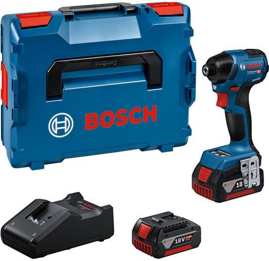 Bosch Blauw GDR 18V-220 C Professional | Accu Slagschroevendraaier | met Bluetooth-module | 2 x 5.0 Ah Accu + lader | In L-Boxx 136 06019L6003