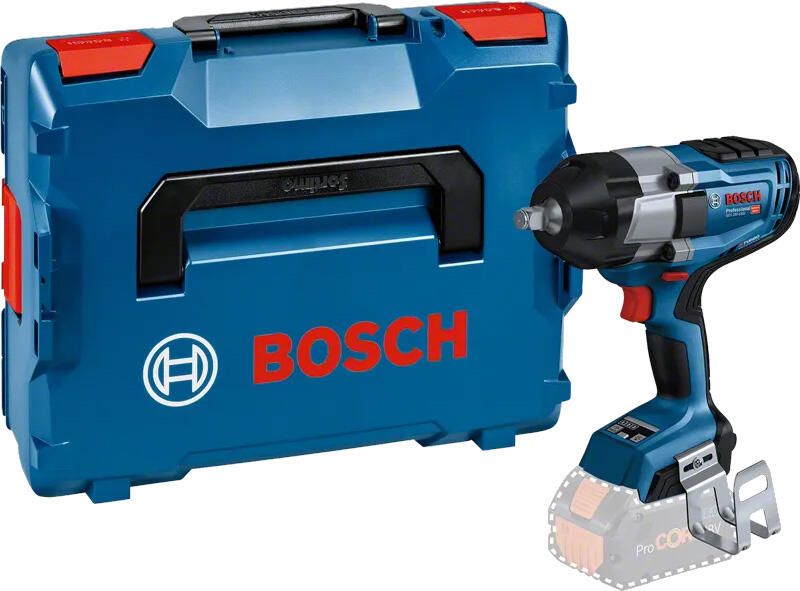 Bosch Blauw GDS 18V-1000 Professional Accu-slagmoersleutel | 1.000 Nm | Zonder accu en lader | In L-BOXX 06019J8301