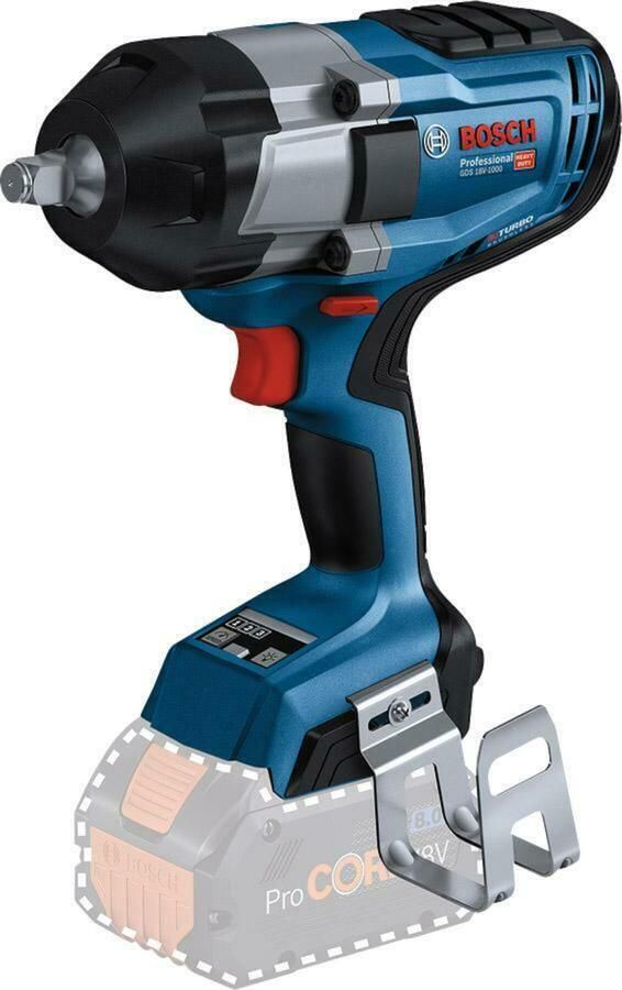 Bosch Blauw GDS 18V-1000 Professional Accu-slagmoersleutel | 1.000 Nm | Zonder accu en lader | In doos 06019J8300