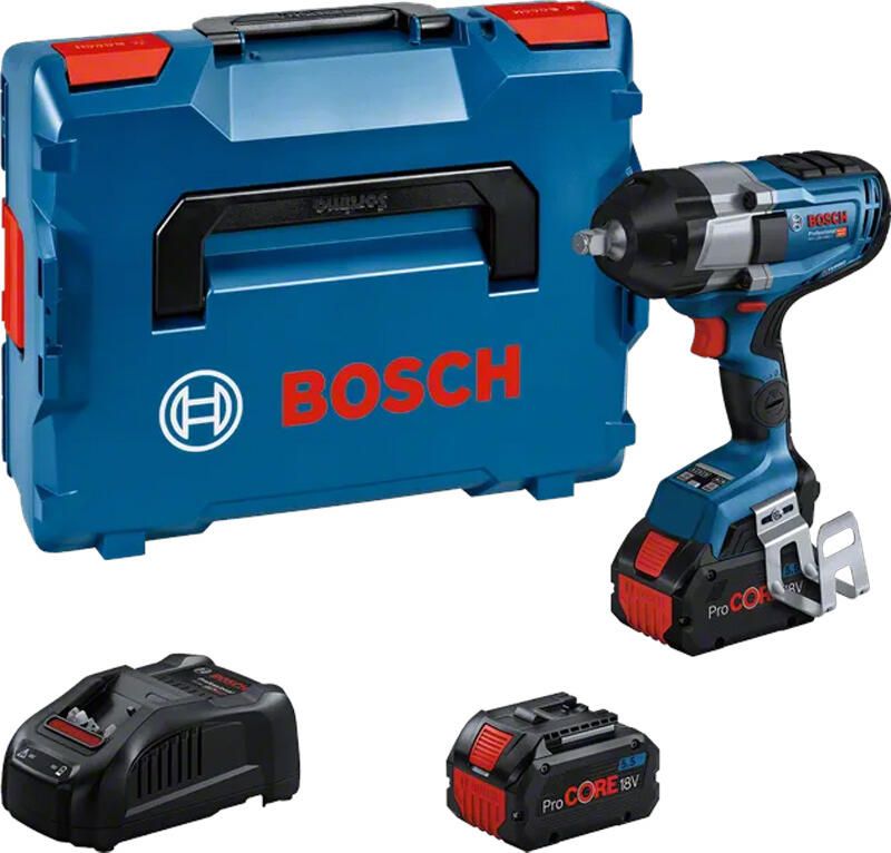 Bosch Blauw GDS 18V-1000 Professional | Accu-slagmoersleutel | in L-BOXX136N | ProCORE18V 5.5Ah 06019J8303