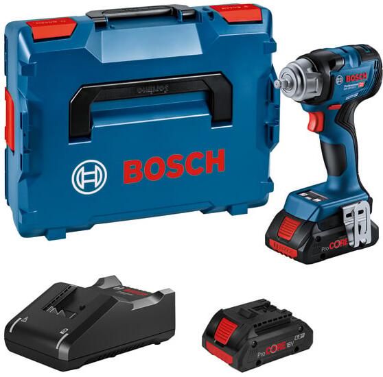 Bosch Blauw GDS 18V-320 C Professional | Accu Slagschroevendraaier | 2 x 4.0 Ah Accu + lader | In L-Boxx 136 06019L5101