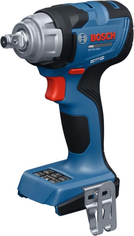 Bosch Blauw GDS 18V-330 H Accu slagmoeraanzetter 18V | Zonder accu en lader | In doos 06019L5200