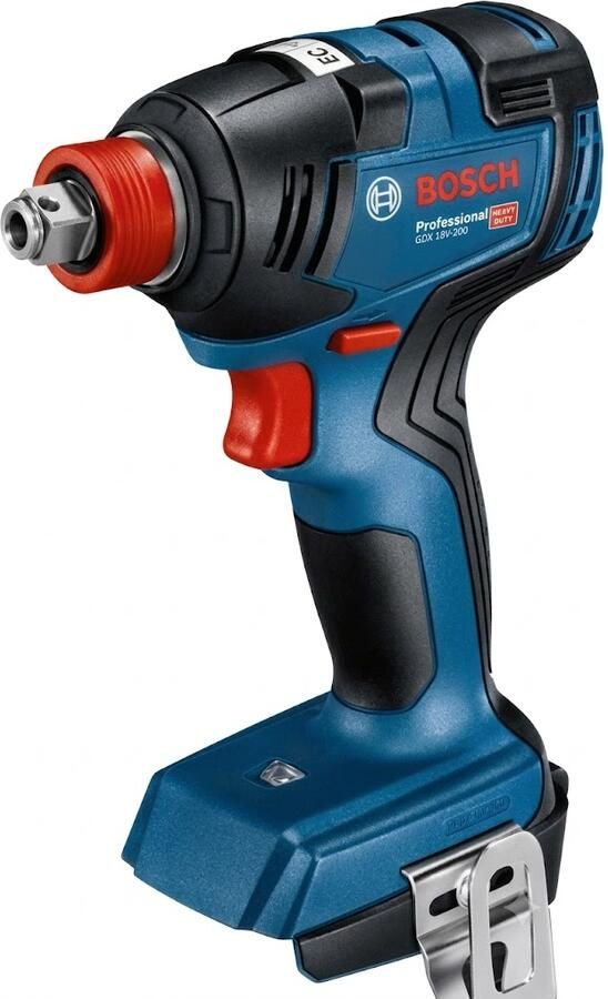Bosch Blauw GDX 18V-200 Professional | Accuslagschroevendraaier slagmoeraanzetter | Body Zonder accu's en lader 06019J2204