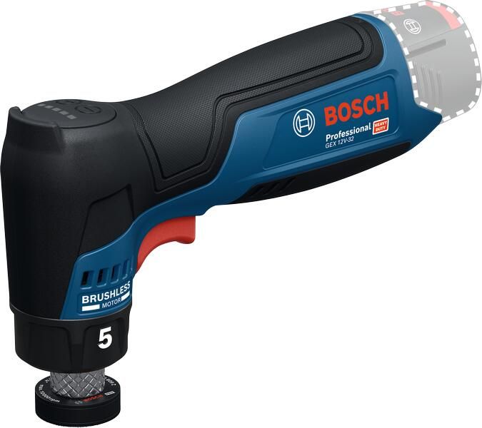 Bosch Blauw GEX12V-32 Accu-excenterschuurmachine (zonder accu lader 2x steunpad) 06019L2003