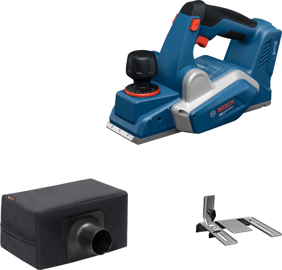 Bosch Blauw GHO 18V-20 Accu schaafmachine 18V | Zonder accu en lader | In doos 06015B5200