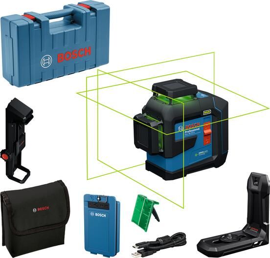 Bosch Blauw GLL 80-33 CG Lijnlaser | 1 x accu BA 3.7V 3.0Ah XL Li-Ion | In Koffer 0601065501