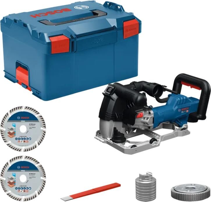 Bosch Blauw GNF20-40 Muurfrees (2x diamantschijf vulringen opnamefles snelspanmoer scheidingstool) 06016C5100