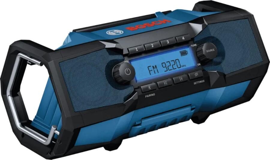 Bosch Blauw GPB 18V-3C Professional | Bouwradio 18V | FM en Bluetooth | Zonder accu's & lader 06014A3200
