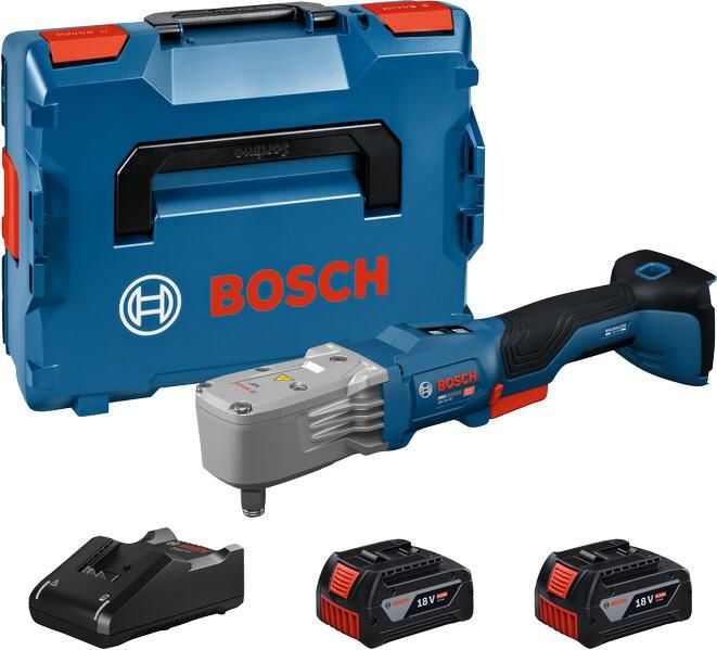 Bosch Blauw GRS 18V-330 Haakse accu slagmoeraanzetter 18V | 2x 4 0Ah accu | In L-Boxx 06019R9002