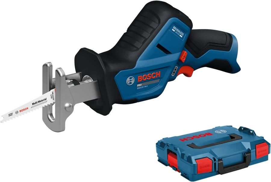 Bosch Blauw GSA 12V-14-2 Accu reciprozaag 12V | Zonder accu en lader | In L-Boxx 06016D4001