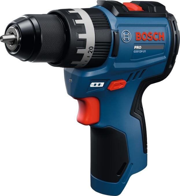 Bosch Blauw GSB 12V-31 Accu klopboorschroefmachine 12V | Zonder accu en lader | In doos 06019S6100