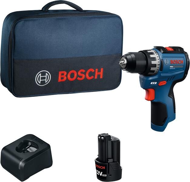 Bosch Blauw GSR 12V-31 Accu schroefboormachine 12V | 1x GBA 12V 2 0Ah + GAL 12V-20 | In tas 06019S6012
