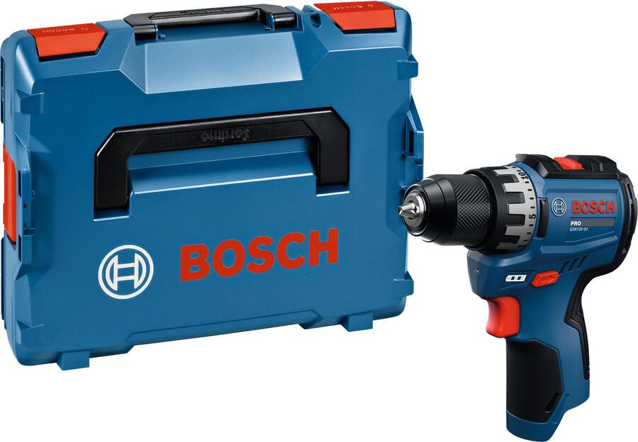 Bosch Blauw GSR 12V-31 Accu schroefboormachine 12V | Zonder accu en lader | In L-Boxx 06019S6001
