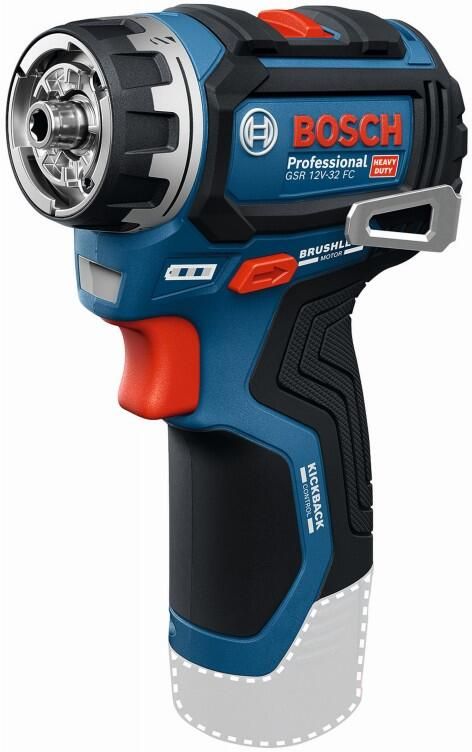 Bosch Blauw GSR 12V-32 FC Professional Accuschroefboormachine FlexiClick | Zonder accu's en lader 06019N7100