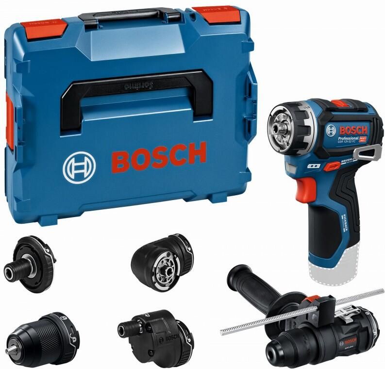 Bosch Blauw GSR 12V-32 FC Professional Accuschroefboormachine FlexiClick | Zonder accu's en lader | met opzetstukken 06019N7102