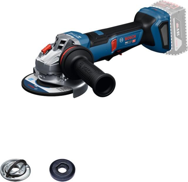 Bosch Blauw GWS 18V-11 PS Professional Accu Haakse Slijper | 125mm | Exclusief Accu's en Lader 06019N4300