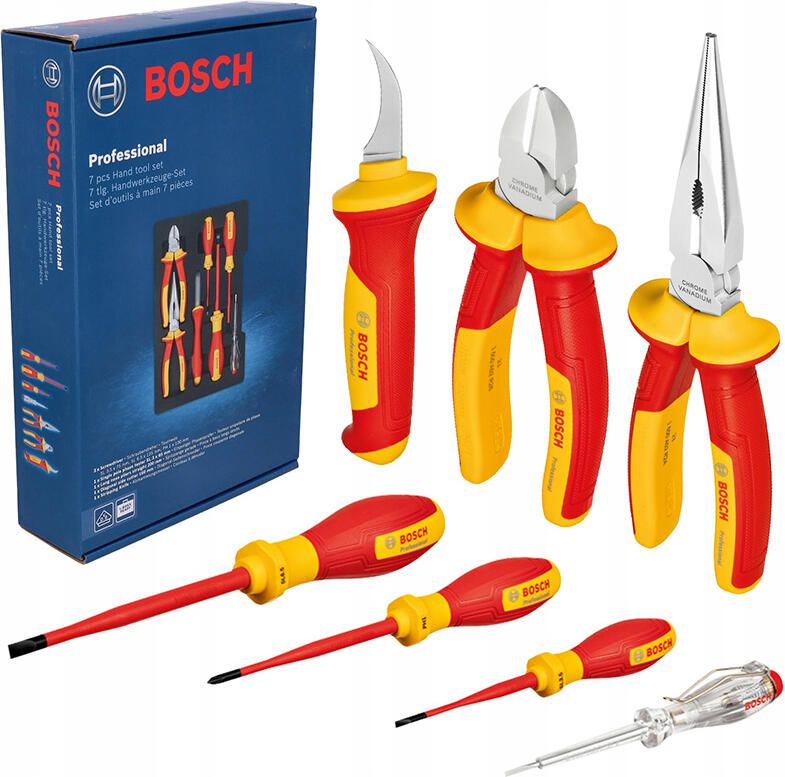 Bosch Blauw VDE Handgereedschapset Assorti | 7-delig | Professional 1600A02NG3