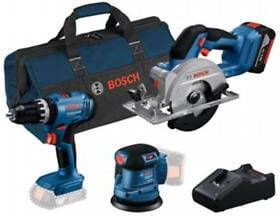 Bosch Blauw Combiset 18V-set met 3 machines | GSR + GWS + GBH + 3 x 4 0 Ah + GAL 18V-40 0615A5007L