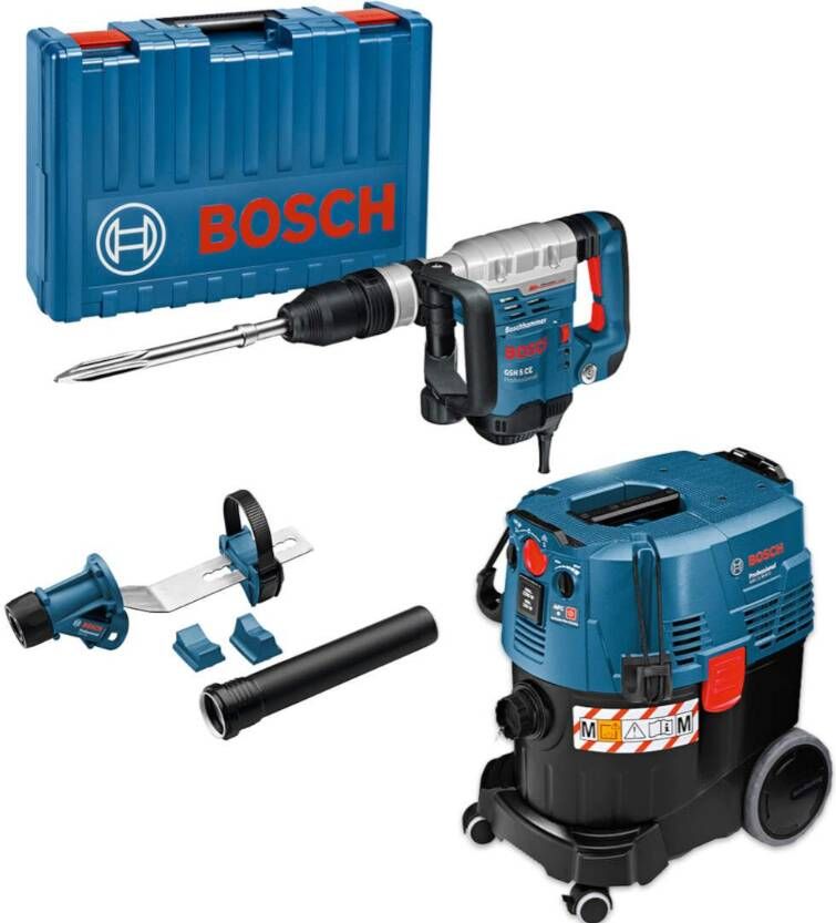 Bosch Blauw Combiset GSH 5 CE + GAS 35 M AFC + GDE Max 0615A5004M