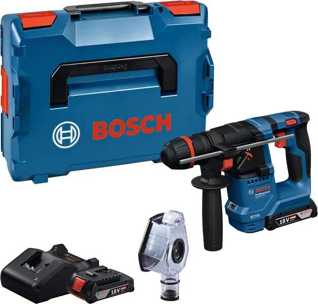 Bosch Blauw GBH 18V-18 X Professional Accu Boorhamer | Onechuck | Incl. accu&apos;s en lader 0611927101