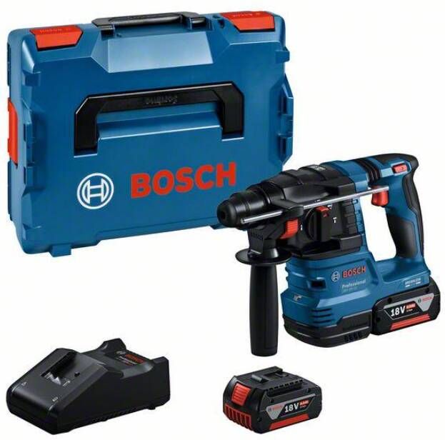 Bosch Blauw GBH 18V-22 Accu Boorhamer | 1 9J | 2 x 4 0 Ah accu + snellader | In L-Boxx 0611924002